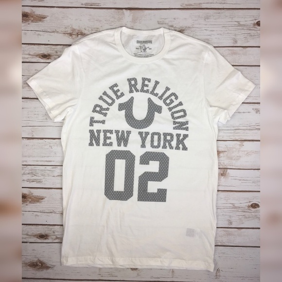 TRUE RELIGION White Logo Graphic T-Shirt NO OFFERS - Picture 2 of 5